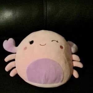 Cute Pink and Purple Plush Crab